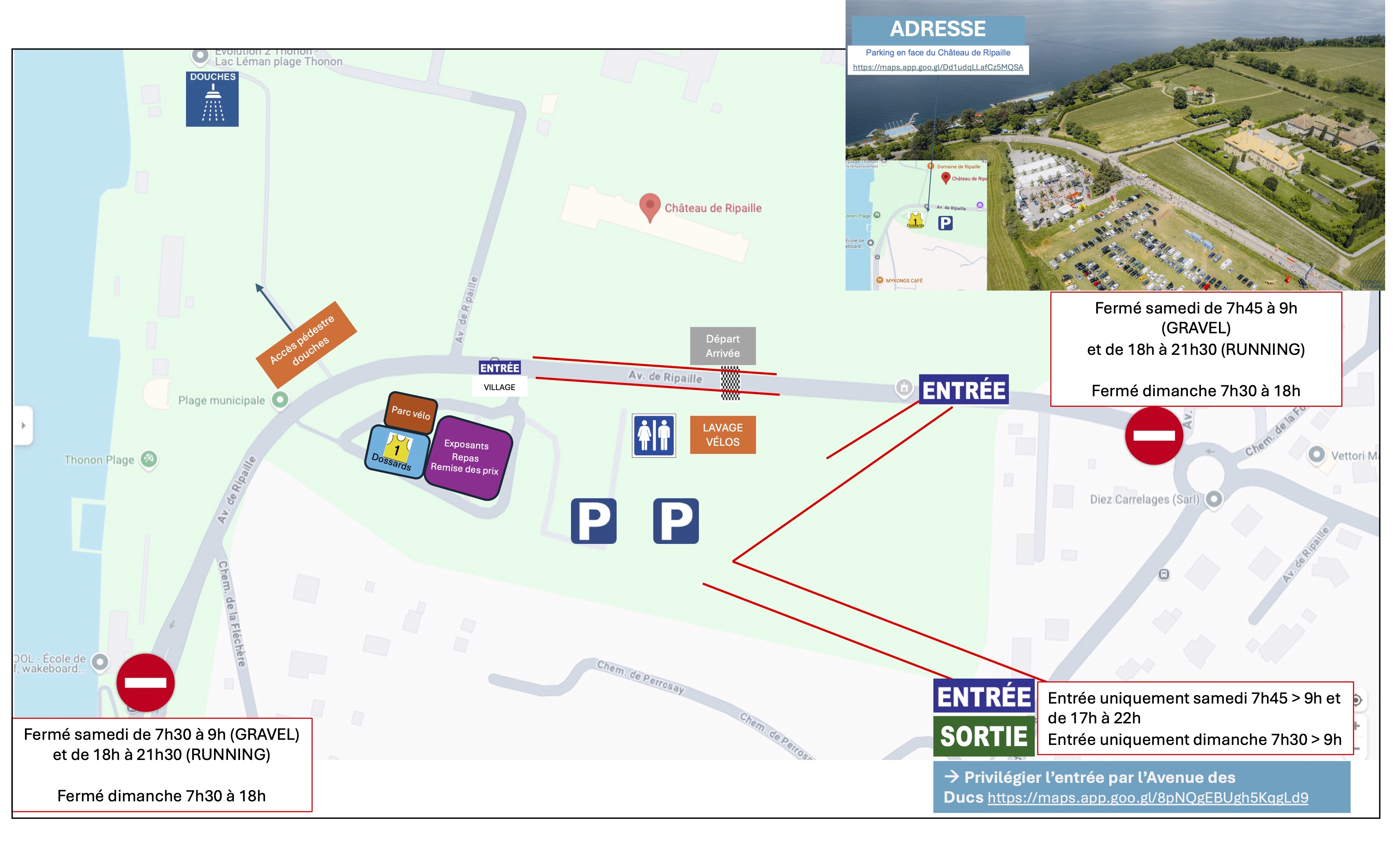 Carte du stationnement